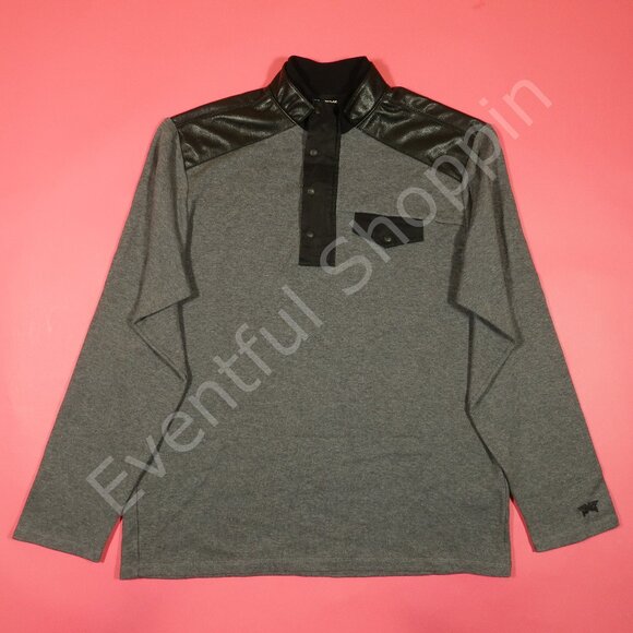 PXG Quilted Jersey 1/4-Zip Pullover Jacket in Gray / Black Size XL - Picture 2 of 8